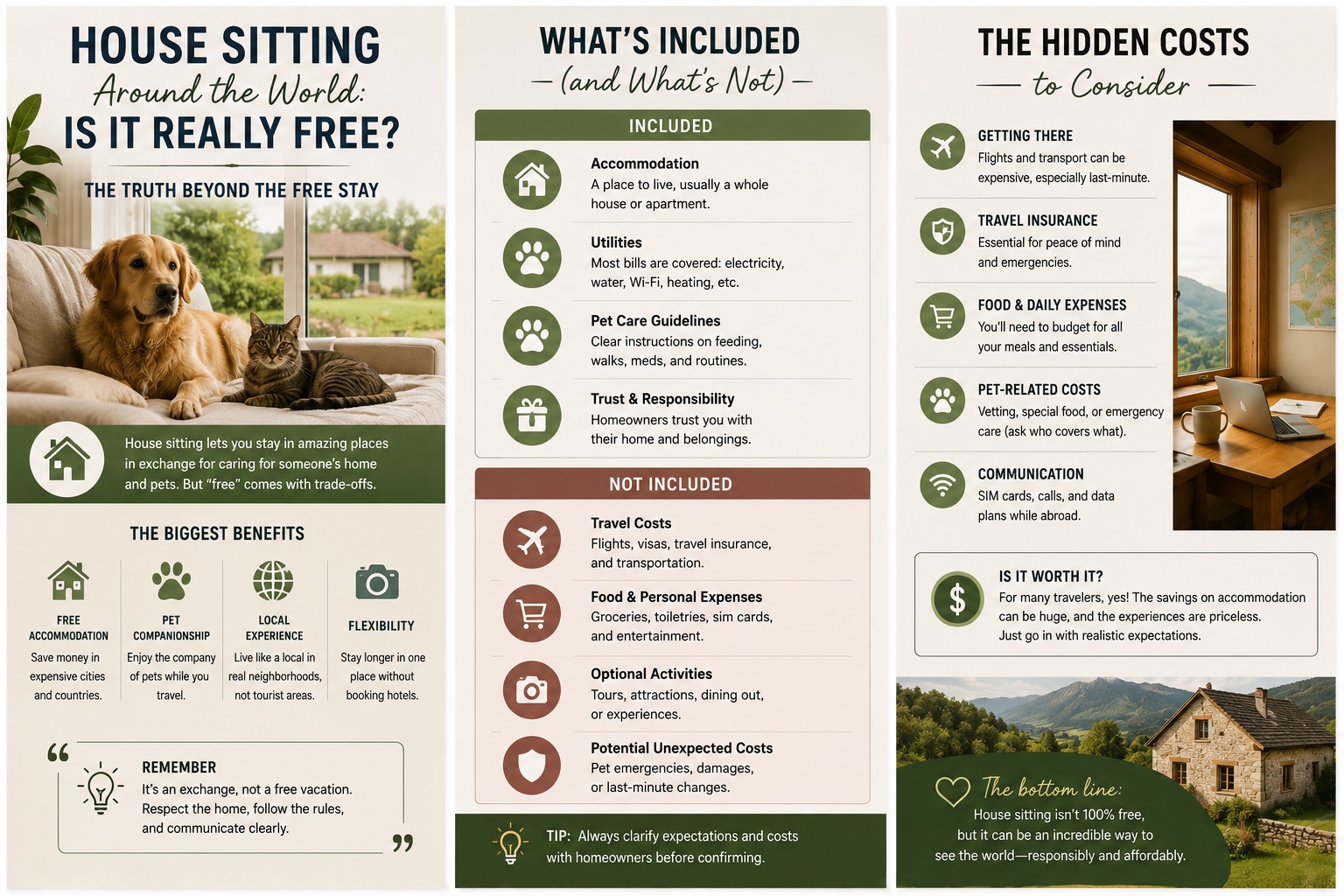 House Sitting Around the World: Is It Really Free?